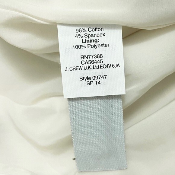 NWT J. Crew Trellis Skirt Blue & White Floral Scroll Mini A-Line Skirt Size 4 - Picture 12 of 16